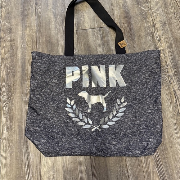 PINK Victoria's Secret Charcoal Tote Bag - Picture 1 of 7
